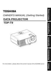 Toshiba TDP-T9U Owners Manual