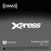 Audiovox XMH10A Home Guide