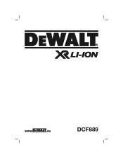 Dewalt DCF889B User Guide