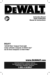 Dewalt DCL077B Instructional Manual - Type 1