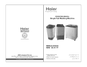 Haier HWM80-60 Operation Manual