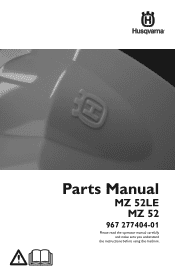 Husqvarna MZ 52LE Parts Manual