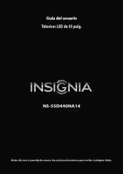 Insignia NS-55D440NA14 User Manual (Spanish)