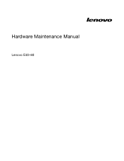 Lenovo E40-80 Laptop Hardware Maintenance Manual - Lenovo E40-80 Laptop