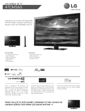 LG 47CM565 Specifications - English