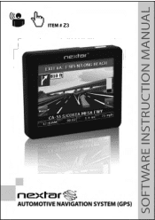 Nextar NXRGZ3 Z3 Software Manual