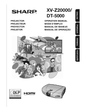 Sharp DT-5000 XV-Z20000 Operation Manual
