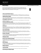 Sony NWZ-E475 Marketing Specifications (Black)