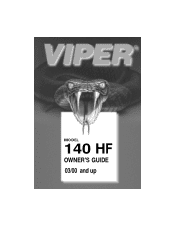 Viper 140HF Owner Manual