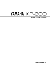 Yamaha KP-300 Owners Manual