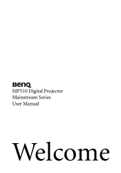 BenQ MP510 User's Manual