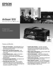 Epson Artisan 810 Product Brochure