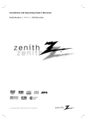 Zenith DVR313 Operating Guide