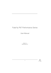 ASRock Fatal1ty P67 Performance User Manual