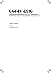 Gigabyte GA-P43T-ES3G Manual