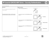 HP Color LaserJet CM1312 HP Color LaserJet CM1312 MFP - Security/Authentication