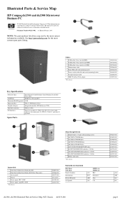 HP dx2308 HP Compaq dx2300 and dx2308 Microtower Business PC, Illustrated Parts & Service Map, 1st Edition