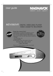 Magnavox MDV560VR User manual,  English (US)