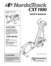 NordicTrack Cxt 1100 Elliptical Uk Manual