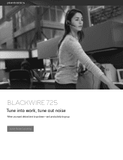 Plantronics Blackwire 725 Blackwire 725 Product sheet