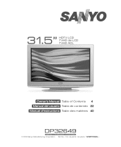 Sanyo DP32649 DP32649 Manual