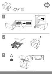 HP PageWide 700 3 x 550 Tray with Stand Accessory Installation Guide