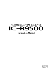 Icom IC-R9500 Instruction Manual