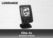 Lowrance Elite-3x Operating Manual