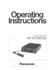 Panasonic GPKS162CUD GPKS162CUD User Guide