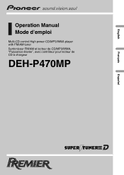 Pioneer DEH-P470MP Owner's Manual