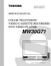 Toshiba MW30G71 Service Manual