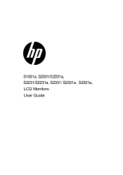 HP S2031A User Manual