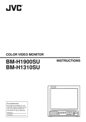 JVC BM-H1310SU BM-H1310SU monitor instruction manual (238KB)