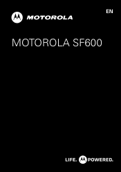 Motorola MOTOACTV Accessories SF600 User Guide