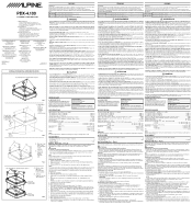 Alpine PDX-4 User Manual