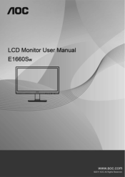 AOC e1660Sw User Manual