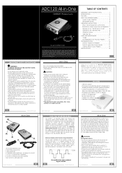 Audiovox ADC120 User Manual