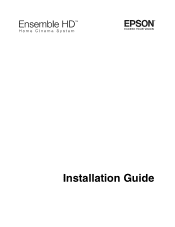 Epson Ensemble HD 8100 Installation Guide