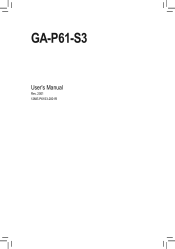 Gigabyte GA-P61-S3 Manual