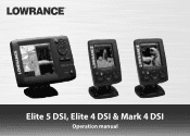 Lowrance Elite-4 DSI Operation Manual