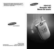Samsung SGH-P107 Wap Guide (user Manual) (ver.1.0) (Spanish)