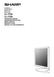 Sharp LL172GB Operation Manual