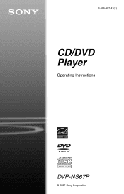 Sony DVPNS67PB User Manual