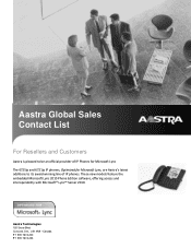 Aastra 6721ip Lync Global Sales Contact List