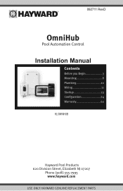Hayward OmniHub Smart Pool and Spa Control Omnihub Installation Manual