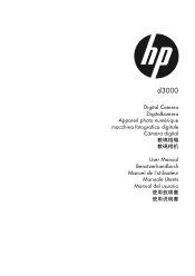 HP d3000 HP d3000 Digital Camera - User Manual