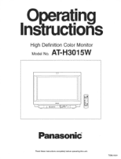 Panasonic ATH3015W ATH3015W User Guide