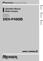 Pioneer DEH-P490IB Owner's Manual