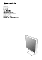 Sharp T19D1-H Operation Manual