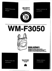 Sony WM-F3050 Users Guide